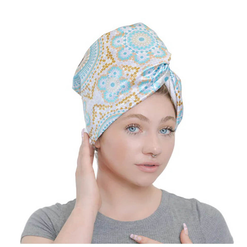 Bounce Curl Satin Microfiber Turban