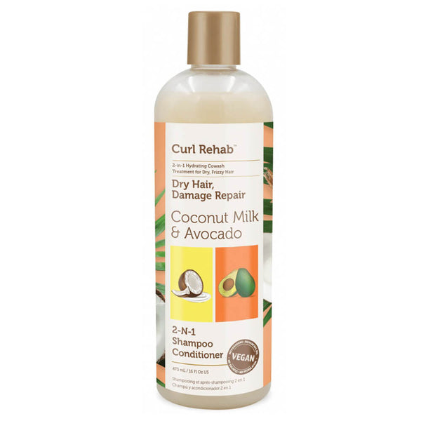 Curl Rehab Dry Hair Damage Repair 2-in-1 Shampoo Conditioner