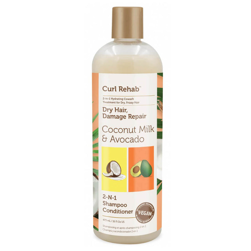 Curl Rehab Dry Hair Damage Repair 2-in-1 Shampoo Conditioner