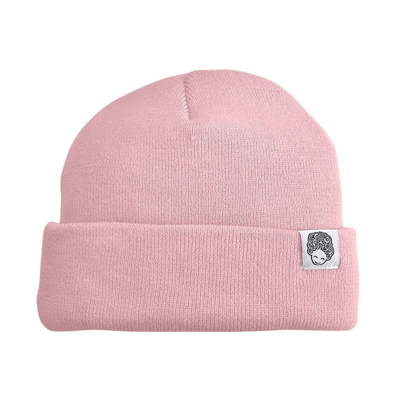 CurlyEllie Satin Lined Beanie růžová