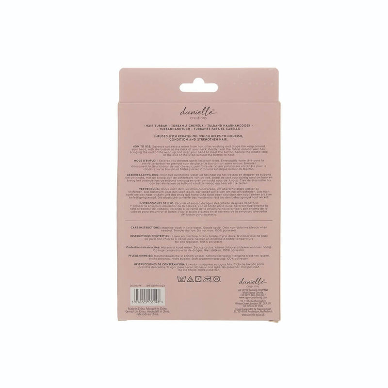 Danielle Turban Hair Towel with Keratin Oil