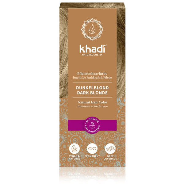 Khadi rostlinná barva na vlasy Tmavá blond