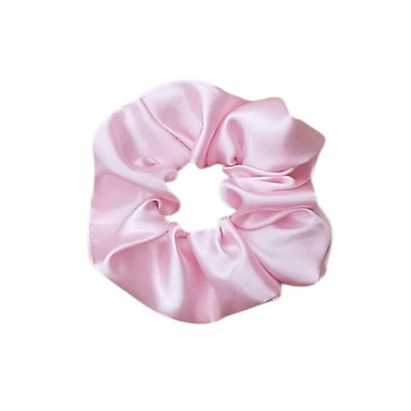 Saténová scrunchie – Růžová malá