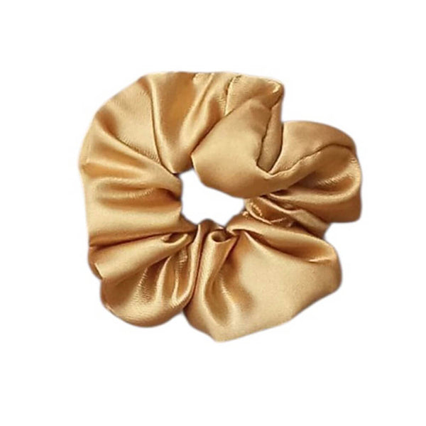 Saténová scrunchie – Zlatá malá