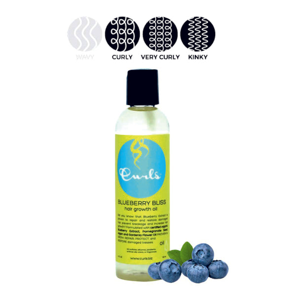 CURLS Blueberry Bliss Hair & Scalp Oil – Olej pro růst vlasů 120 ml