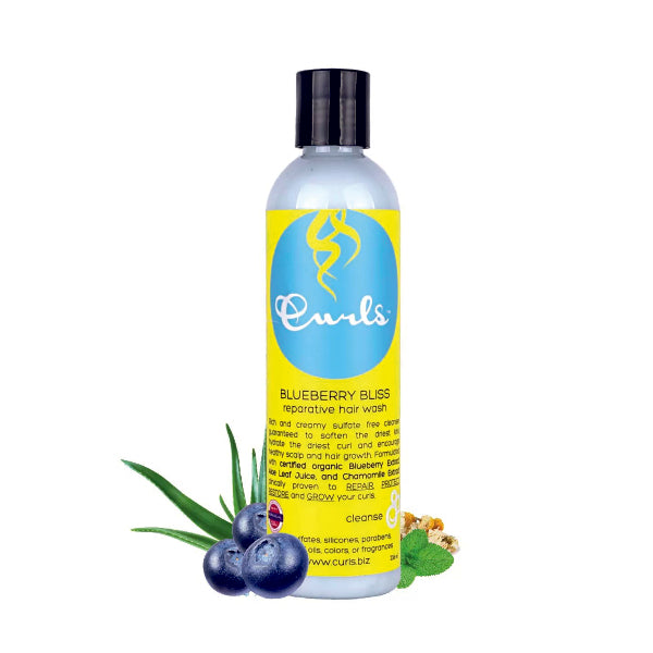 CURLS Blueberry Bliss Reparative Hair Wash – Šampon 236 ml