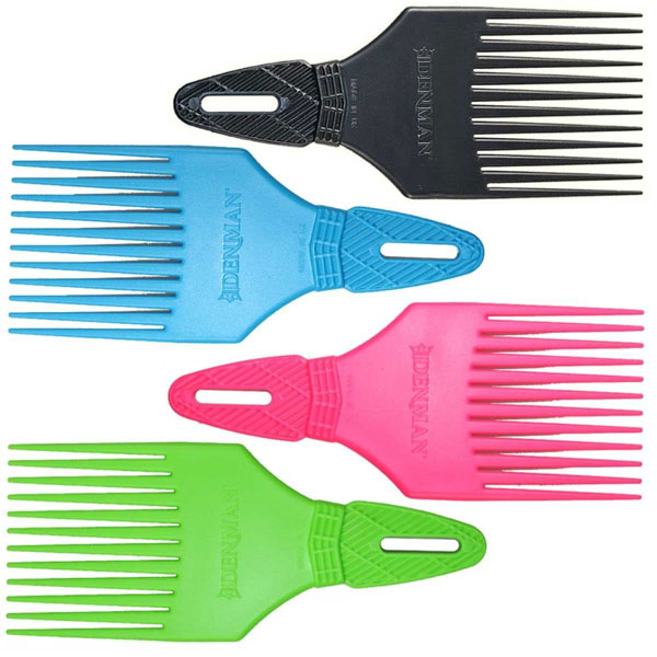 Afro pick hřeben Denman D17 Curl Tamer Pink