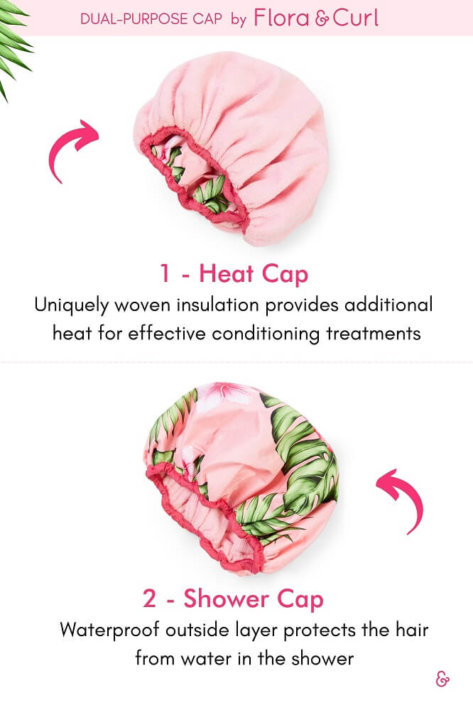 Flora & Curl Insulated Shower Cap