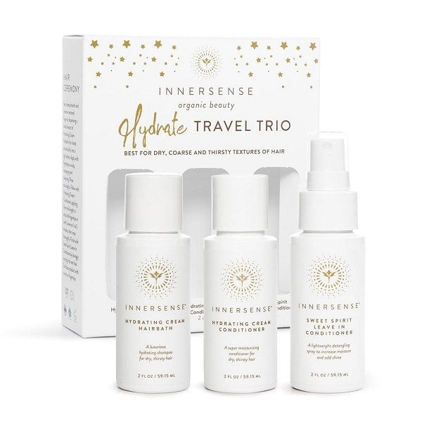 Innersense Hydrate Travel Trio – Sada pro silné suché vlasy 177 ml