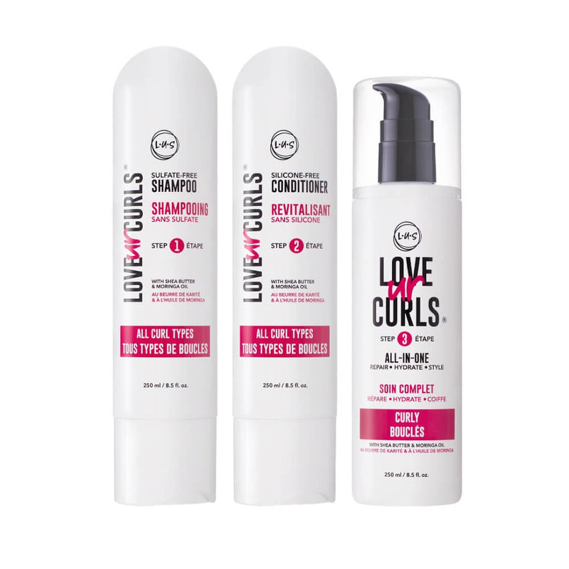 Love Ur Curls 3-Step System Curly