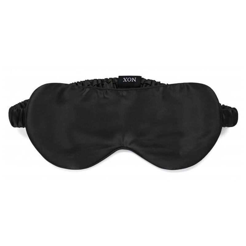 NOX 100% hedvábná maska na spaní – černá