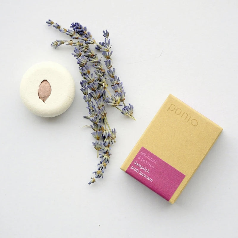 Ponio šampuk Levandule & tea tree – Tuhý šampon proti lupům