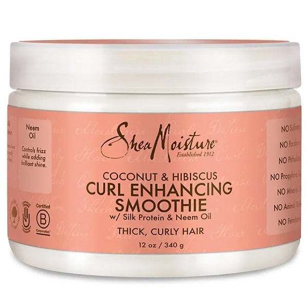 Shea Moisture Coconut & Hibiscus Curl Enhancing Smoothie – Posilující smoothie na kudrnaté vlasy 340 g