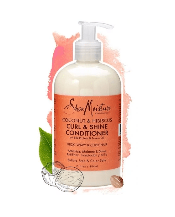 Shea Moisture Coconut & Hibiscus Curl & Shine Conditioner – Kondicionér na kudrny 384 ml