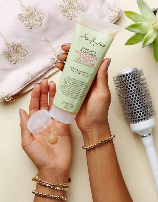 Shea Moisture Raw Shea & Cupuacu Frizz Defense Gel Cream – Gel proti krepu 249 ml