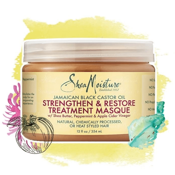 Shea Moisture Jamaican Black Castor Oil Strengthen & Restore Treatment Masque – Regenerační maska