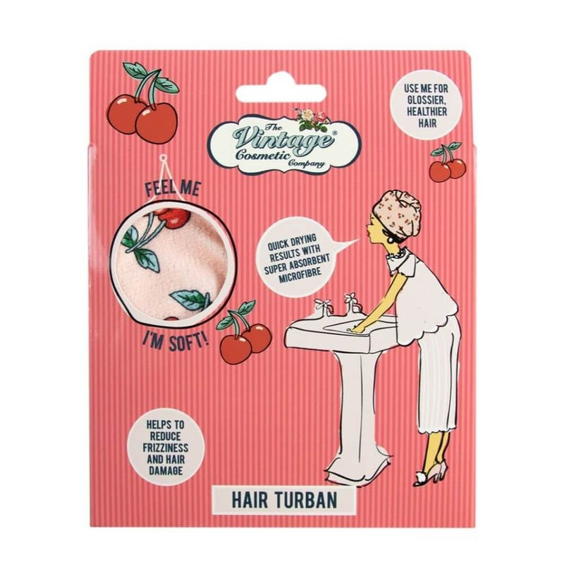 The Vintage Cosmetic Company Hair Turban Cherry