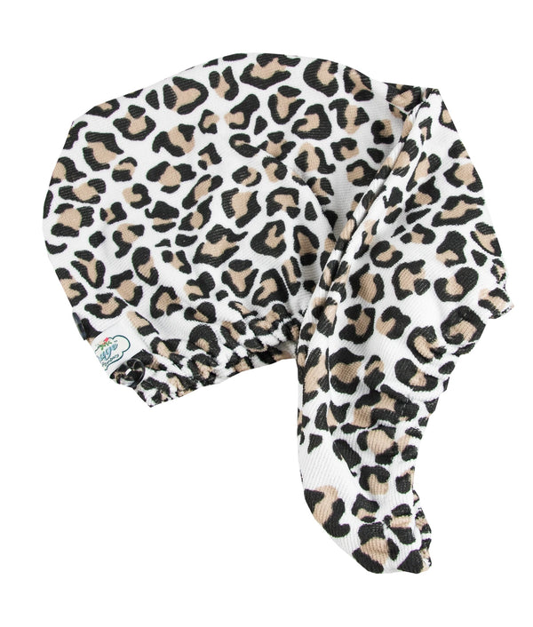 The Vintage Cosmetic Company Hair Turban Leopard Print – Turban z mikrovlákna