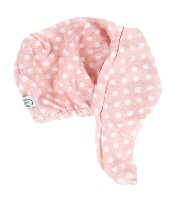 The Vintage Cosmetic Company Hair Turban Pink Polka Dot – Turban z mikrovlákna