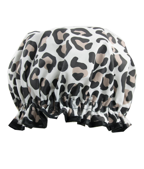 The Vintage Cosmetic Company Leopard Print Shower Cap – Koupací čepice